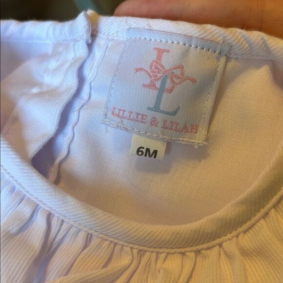 Lillie & Lilah White and Pink Heart bubble size 6 months - Picture 5 of 5